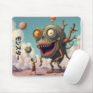 Weired monster from Japan Strange cartoon boys Mouse Pad