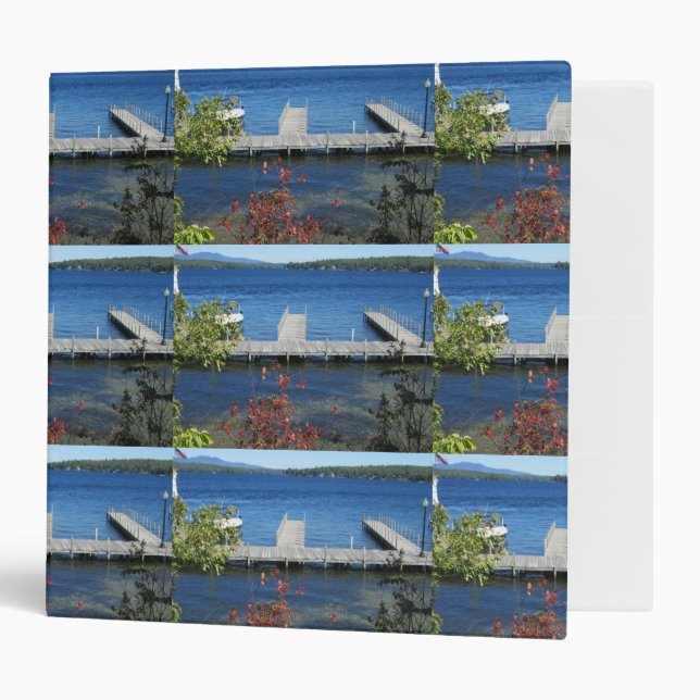 Weirs Beach Dock Lake Photo Binder (Front/Inside)