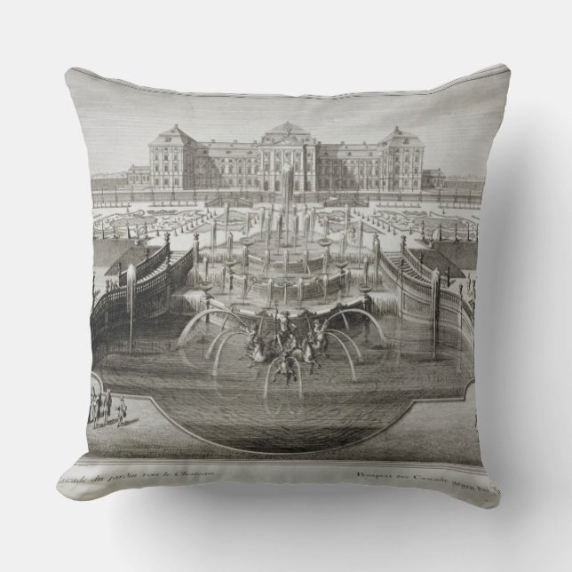 Weissenstein, view towards the castle from the Bar Throw Pillow (Front)