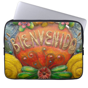 Welcom sign in Spanish, Mexico Laptop Sleeve