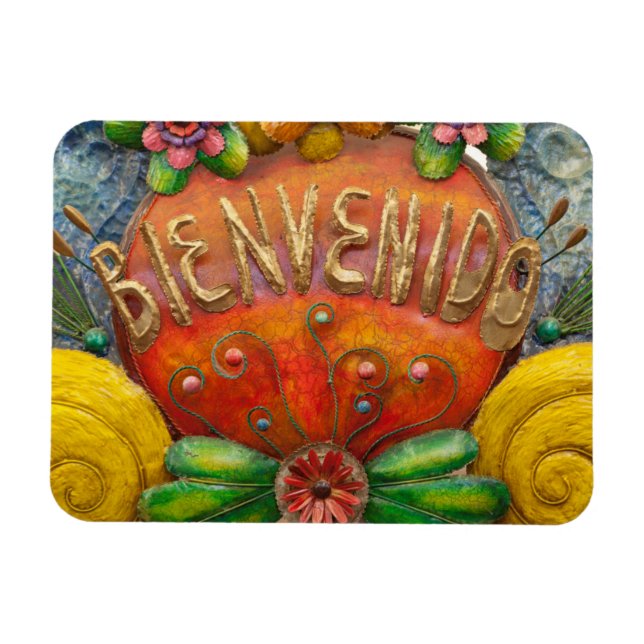 Welcom sign in Spanish, Mexico Magnet (Horizontal)