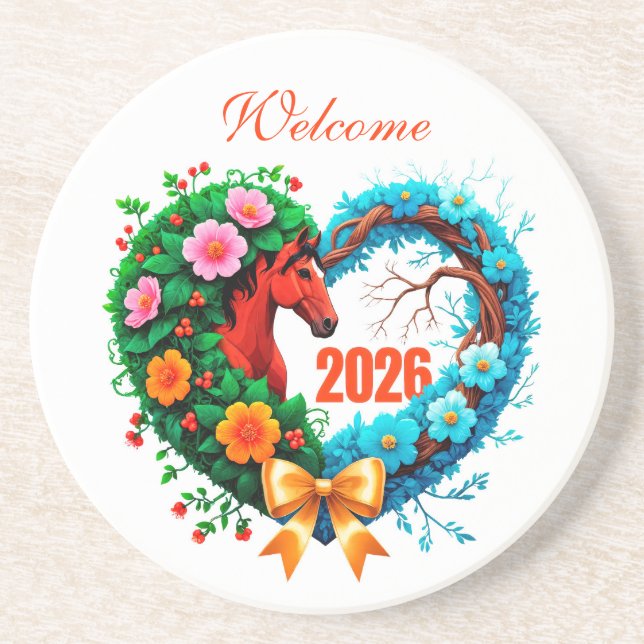 Welcome 2026 coaster (Front)