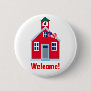 Welcome! 2 Inch Round Button
