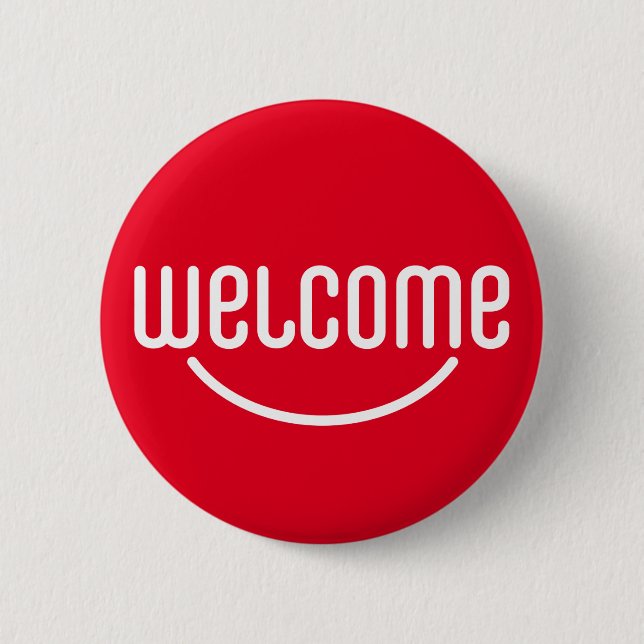 Welcome 2 Inch Round Button (Front)