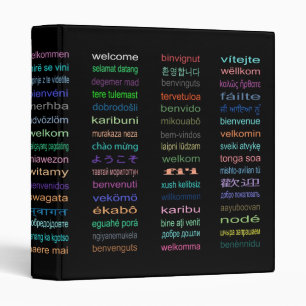 Welcome: 80 Languages 1" Binder