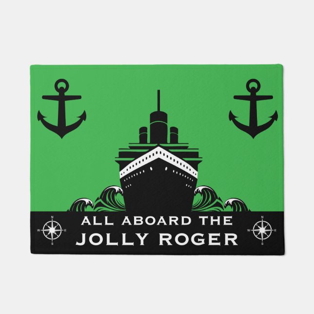 Welcome Aboard Boat Doormat (Front)