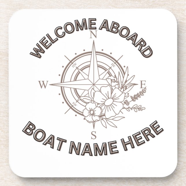 Welcome Aboard Cushions Coaster (Front)