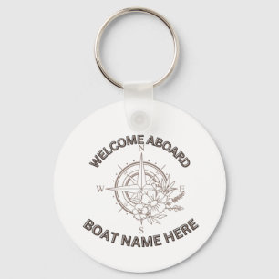 Welcome Aboard Cushions Keychain