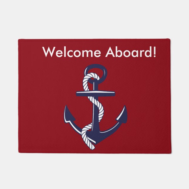 Welcome Aboard Door Mat (Front)