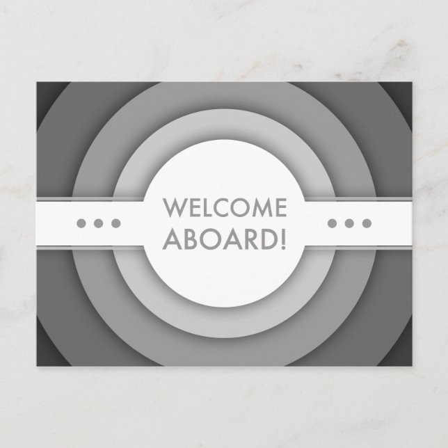 welcome aboard (retro) postcard (Front)