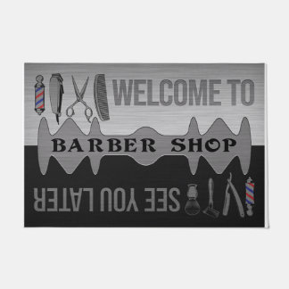 Welcome And See You You Later Salon Front Door Mat