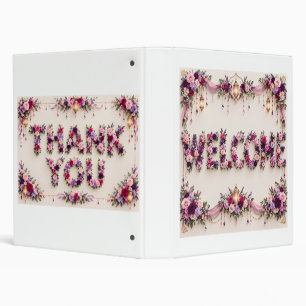 Welcome and thank you binder