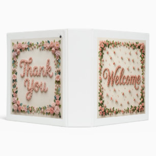 Welcome and thank you binder
