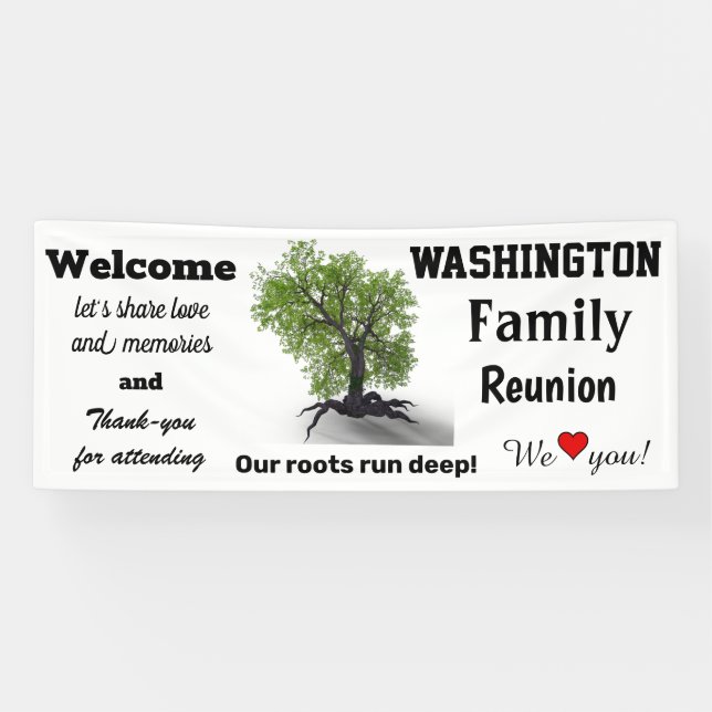 Welcome and Thank-You for Attending Customizable Banner (Horizontal)
