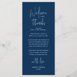 Welcome and Thanks, Place Setting Thank You Card