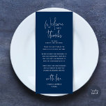 Welcome and Thanks, Place Setting Thank You Card<br><div class="desc">Share the love and show your appreciation to your guests, when they sit down at their seat and read this personalised charming thank you place card. It's a wonderful way to kick off your special day celebration! This card is sure to set the tone for an unforgettable event. The thank...</div>