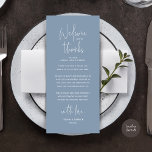 Welcome and Thanks, Place Setting Thank You Card<br><div class="desc">Share the love and show your appreciation to your guests, when they sit down at their seat and read this personalised charming thank you place card. It's a wonderful way to kick off your special day celebration! This card is sure to set the tone for an unforgettable event. The thank...</div>