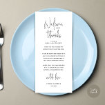 Welcome and Thanks, Place Setting Thank You Card<br><div class="desc">Introducing the perfect finishing touch to your wedding reception - our elegant Wedding Thank You Place Setting Cards, with card title "Welcome and Thanks" ! Designed to express your heartfelt appreciation for each guest's presence on your special day, these cards are the ideal way to add a personal touch to...</div>