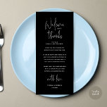 Welcome and Thanks, Place Setting Thank You Card<br><div class="desc">Introducing the perfect finishing touch to your wedding reception - our elegant Wedding Thank You Place Setting Cards, with card title "Welcome and Thanks" ! Designed to express your heartfelt appreciation for each guest's presence on your special day, these cards are the ideal way to add a personal touch to...</div>
