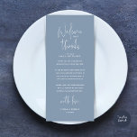 Welcome and Thanks, Place Setting Thank You Card<br><div class="desc">Introducing the perfect finishing touch to your wedding reception - our elegant Wedding Thank You Place Setting Cards, with card title "Welcome and Thanks" ! Designed to express your heartfelt appreciation for each guest's presence on your special day, these cards are the ideal way to add a personal touch to...</div>