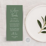 Welcome and Thanks, Place Setting Thank You Card<br><div class="desc">Introducing the perfect finishing touch to your wedding reception - our elegant Wedding Thank You Place Setting Cards, with card title "Welcome and Thanks" ! Designed to express your heartfelt appreciation for each guest's presence on your special day, these cards are the ideal way to add a personal touch to...</div>