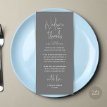 Welcome and Thanks, Place Setting Thank You Card<br><div class="desc">Introducing the perfect finishing touch to your wedding reception - our elegant Wedding Thank You Place Setting Cards, with card title "Welcome and Thanks" ! Designed to express your heartfelt appreciation for each guest's presence on your special day, these cards are the ideal way to add a personal touch to...</div>