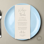 Welcome and Thanks, Place Setting Thank You Card<br><div class="desc">Introducing the perfect finishing touch to your wedding reception - our elegant Wedding Thank You Place Setting Cards, with card title "Welcome and Thanks" ! Designed to express your heartfelt appreciation for each guest's presence on your special day, these cards are the ideal way to add a personal touch to...</div>