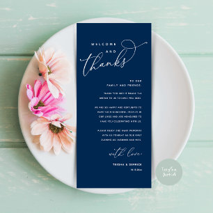 Welcome and Thanks, Place Setting Thank You Card
