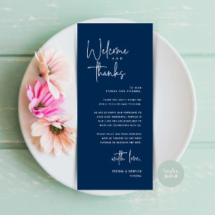 Welcome and Thanks, Place Setting Thank You Card
