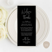Welcome and Thanks, Place Setting Thank You Card