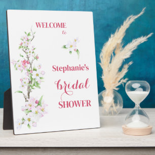 Welcome Apple Blossom Bridal Shower Personalized  Plaque