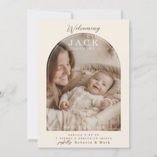 Welcome Arch Flat Announcement Card