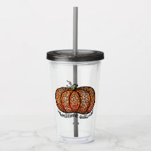 Welcome Autumn filigree pumpkin