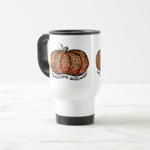 Welcome Autumn filigree pumpkin