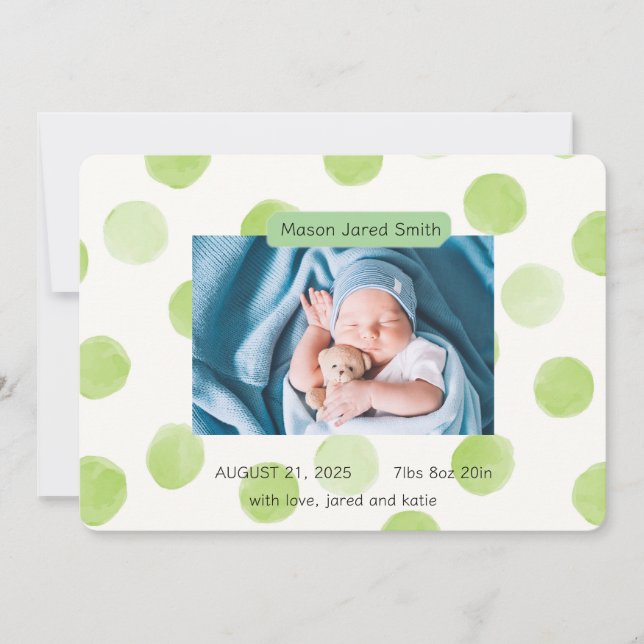 Welcome Baby  Announcement (Front)