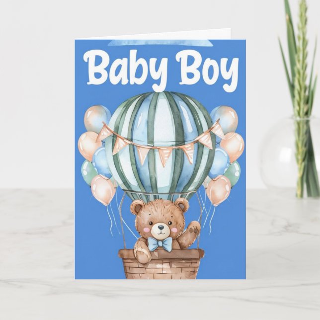 Welcome Baby Boy Card (Front)
