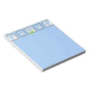 Welcome Baby Boy or Boy Baby Shower Notepad