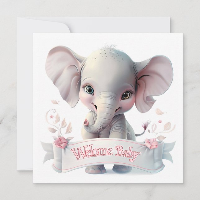 Welcome Baby Card (Front)