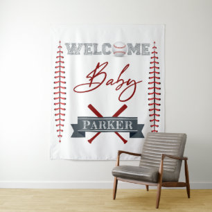 Welcome Baby Personalized Baby Shower Tapestry