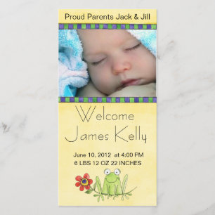 welcome baby photocard announcement