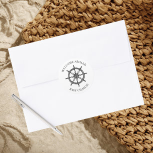 Welcome Baby Ship's Wheel Envelope Seal