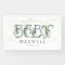 Welcome Baby Shower Gold Leaves Greenery