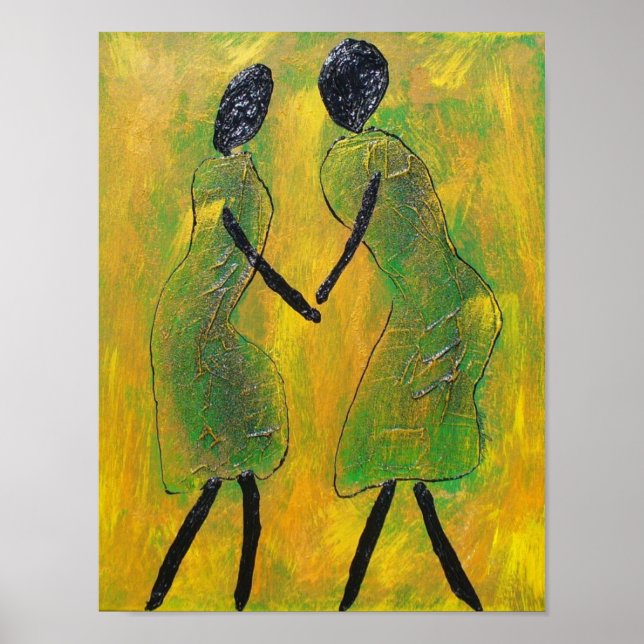 Welcome Back - African Art Print (Front)