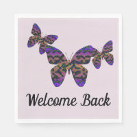 Welcome Back Bright Butterflies Business Employee