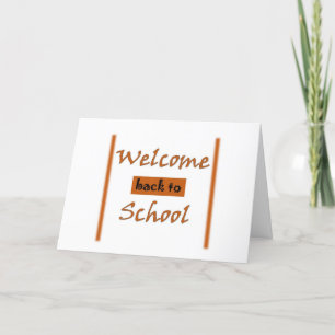 Welcome back Card