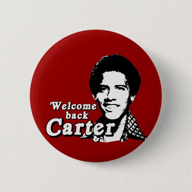 Welcome back Carter 2 Inch Round Button (Front)