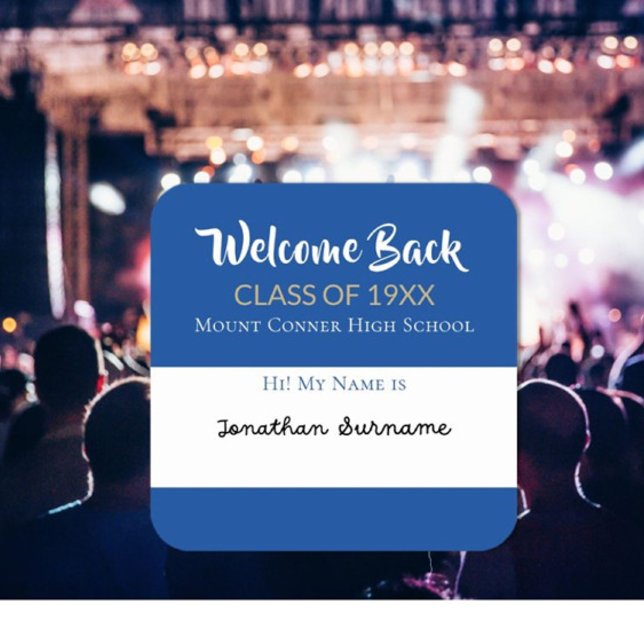  Welcome back! Class Reunion name stickers (Creator Uploaded)