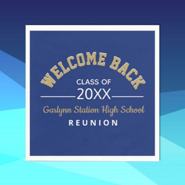 Welcome Back Class reunion paper Napkin (Creator Uploaded)