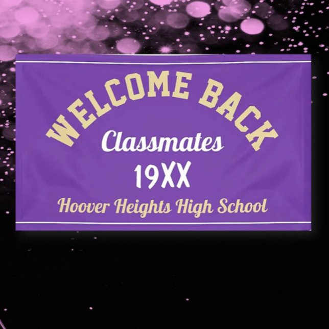 Welcome Back Classmates Class Reunion bannière (Créateur téléchargé)