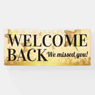 Welcome Back customer or employee re-opening Banner